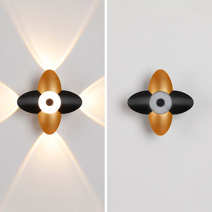 Scandinavian Aluminum Acrylic Flower LED Wall Sconce Lamp