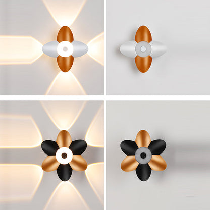 Scandinavian Aluminum Acrylic Flower LED Wall Sconce Lamp