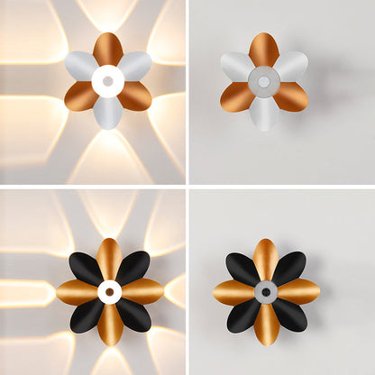 Scandinavian Aluminum Acrylic Flower LED Wall Sconce Lamp