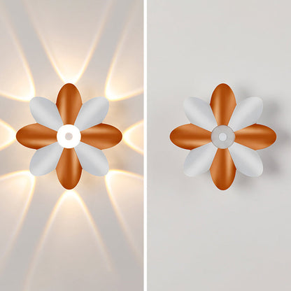 Scandinavian Aluminum Acrylic Flower LED Wall Sconce Lamp