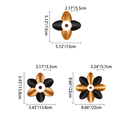Scandinavian Aluminum Acrylic Flower LED Wall Sconce Lamp