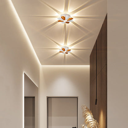 Scandinavian Aluminum Acrylic Flower LED Wall Sconce Lamp