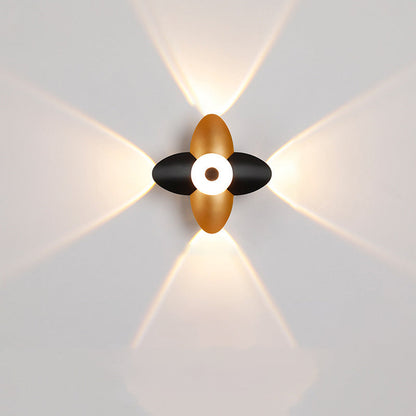 Scandinavian Aluminum Acrylic Flower LED Wall Sconce Lamp