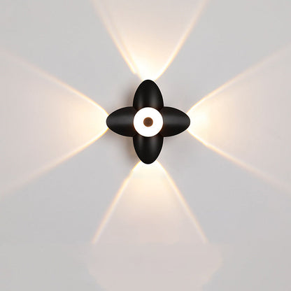 Scandinavian Aluminum Acrylic Flower LED Wall Sconce Lamp