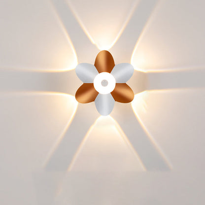 Scandinavian Aluminum Acrylic Flower LED Wall Sconce Lamp