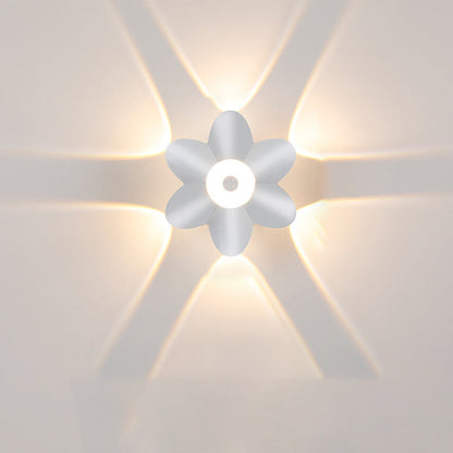 Scandinavian Aluminum Acrylic Flower LED Wall Sconce Lamp