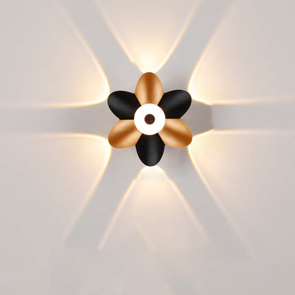 Scandinavian Aluminum Acrylic Flower LED Wall Sconce Lamp