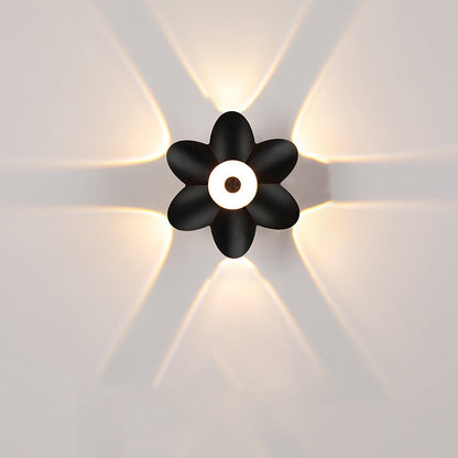 Scandinavian Aluminum Acrylic Flower LED Wall Sconce Lamp