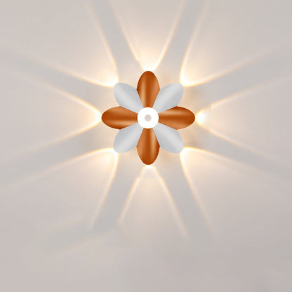Scandinavian Aluminum Acrylic Flower LED Wall Sconce Lamp