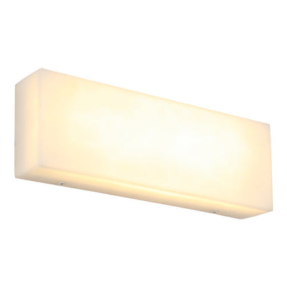 Simplicity Marble Iron Rectangular LED Wall Sconce Lamp