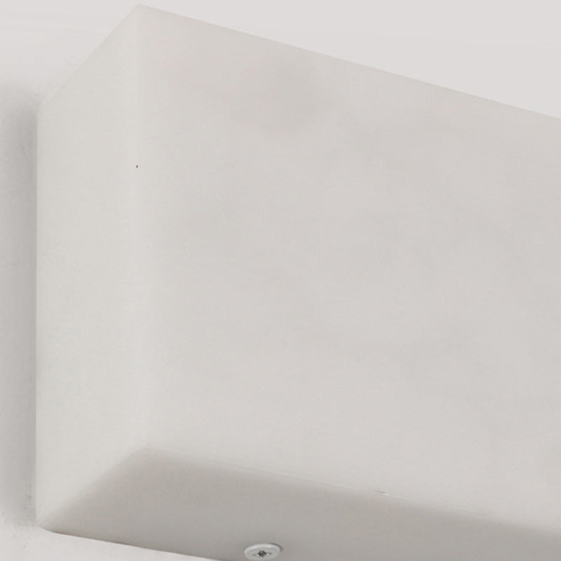 Simplicity Marble Iron Rectangular LED Wall Sconce Lamp