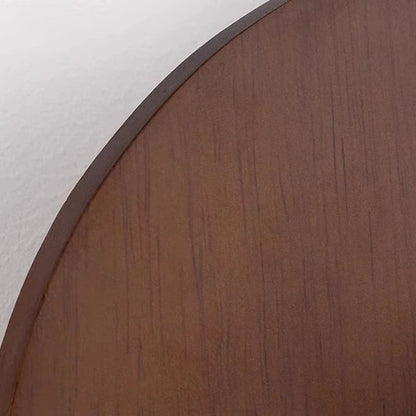 Japanese Rubber Wood PE Disc 1-Light Wall Sconce Lamp