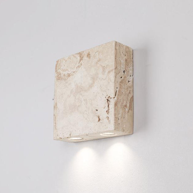 Japanese Square Spotlight 2-Light Wall Sconce Lamp