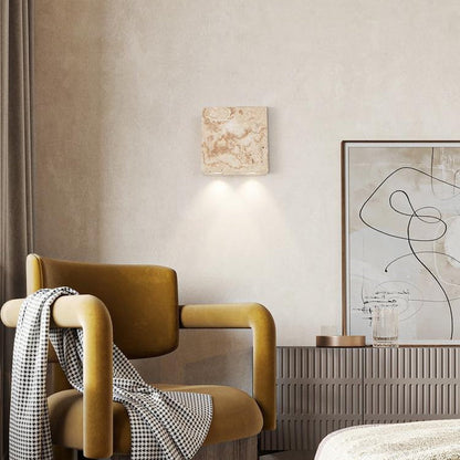 Japanese Square Spotlight 2-Light Wall Sconce Lamp