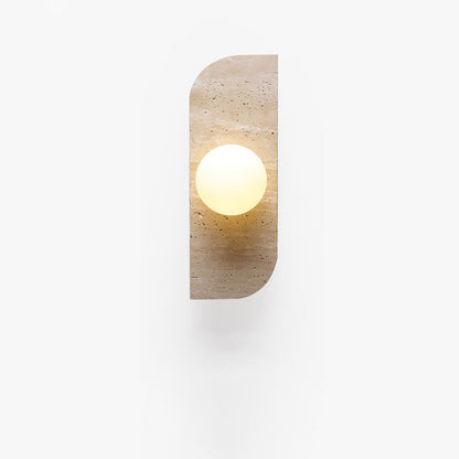 Travertine Glass Strip Ball 1/2/3 Light Wall Sconce Lamp
