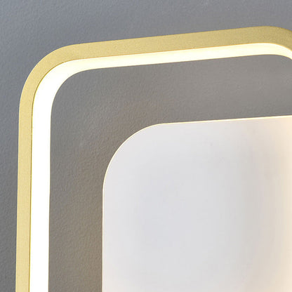Simplicity PVC Square Round Striped LED Wall Sconce Lamp