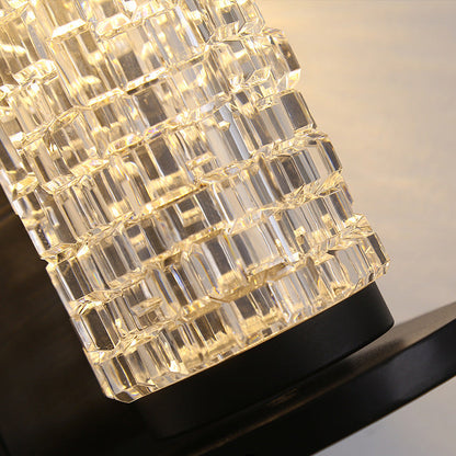Waterproof Imitation Crystal Cylinder LED Wall Sconce Lamp
