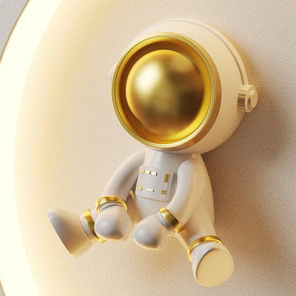 Iron Moon Astronaut Round Cloud Heart LED Wall Sconce Lamp