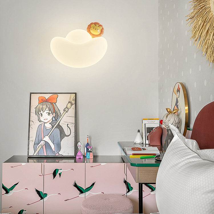 Kids Gold Bullion Animal Wealthy God LED Wall Sconce Lamp