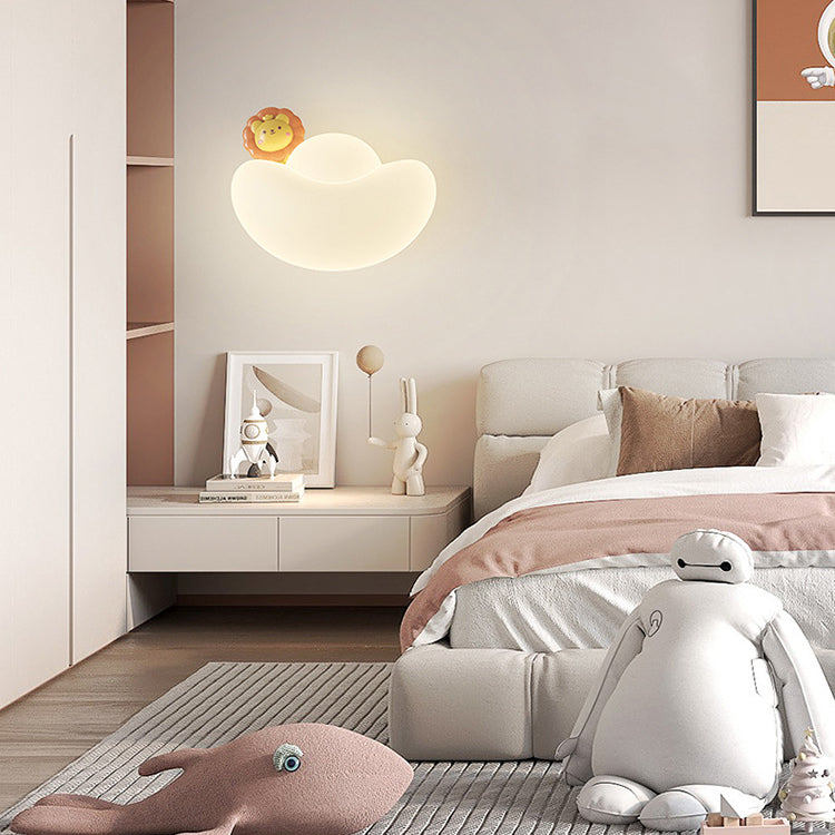 Kids Gold Bullion Animal Wealthy God LED Wall Sconce Lamp