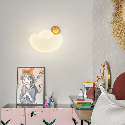Kids Gold Bullion Animal Wealthy God LED Wall Sconce Lamp
