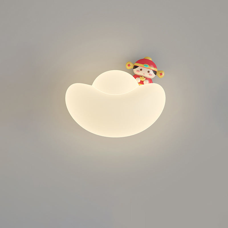 Kids Gold Bullion Animal Wealthy God LED Wall Sconce Lamp