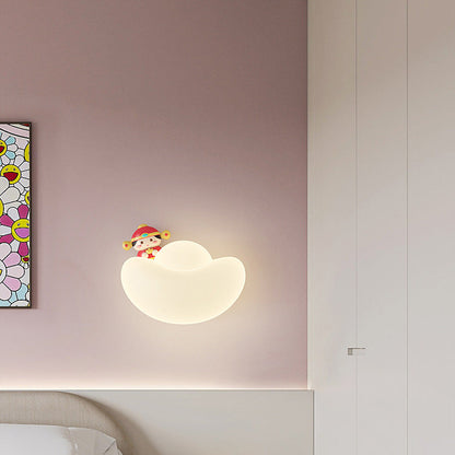 Kids Gold Bullion Animal Wealthy God LED Wall Sconce Lamp