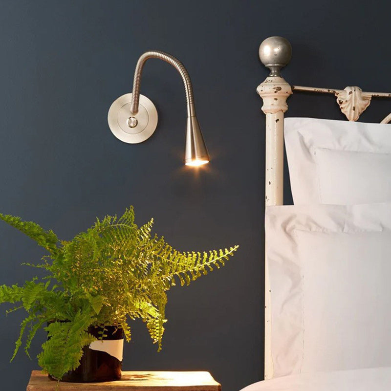 Mid-century Hose Adjustable Reading LED Wall Sconce Lamp