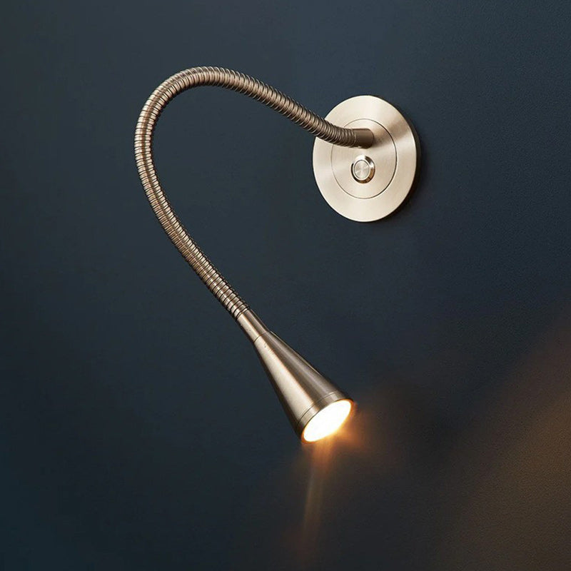 Mid-century Hose Adjustable Reading LED Wall Sconce Lamp