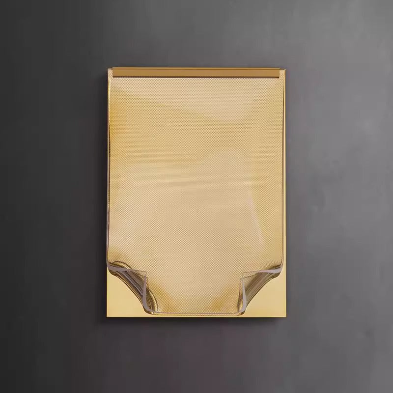 Stainless Rectangular Book-like Folded LED Wall Sconce Lamp