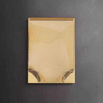 Stainless Rectangular Book-like Folded LED Wall Sconce Lamp