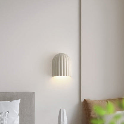 French Iron Resin Oval Striped 2-Light Wall Sconce Lamp