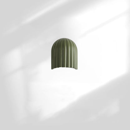 French Iron Resin Oval Striped 2-Light Wall Sconce Lamp