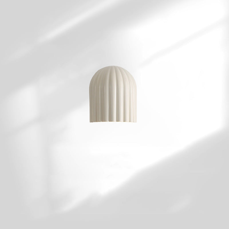 French Iron Resin Oval Striped 2-Light Wall Sconce Lamp