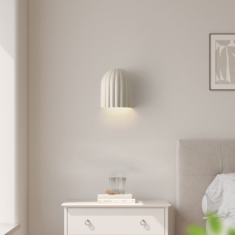 French Iron Resin Oval Striped 2-Light Wall Sconce Lamp