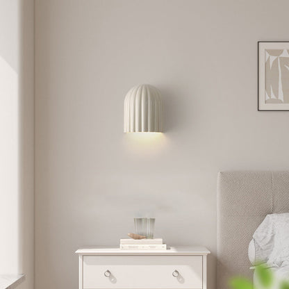 French Iron Resin Oval Striped 2-Light Wall Sconce Lamp
