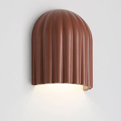 French Iron Resin Oval Striped 2-Light Wall Sconce Lamp
