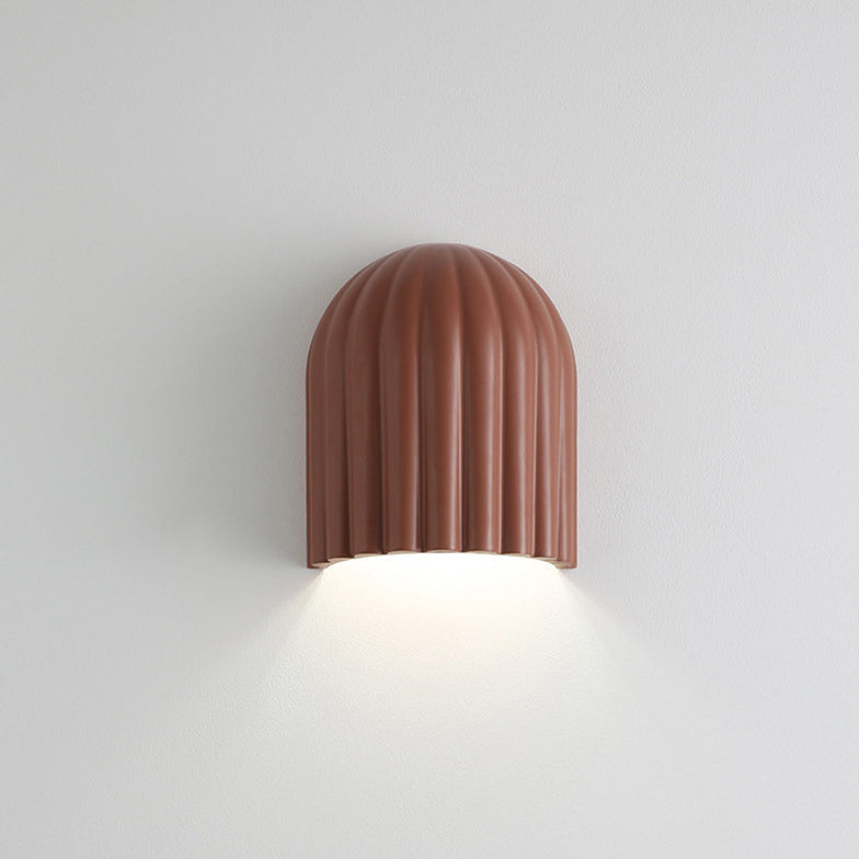 French Iron Resin Oval Striped 2-Light Wall Sconce Lamp