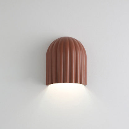 French Iron Resin Oval Striped 2-Light Wall Sconce Lamp