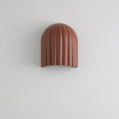 French Iron Resin Oval Striped 2-Light Wall Sconce Lamp