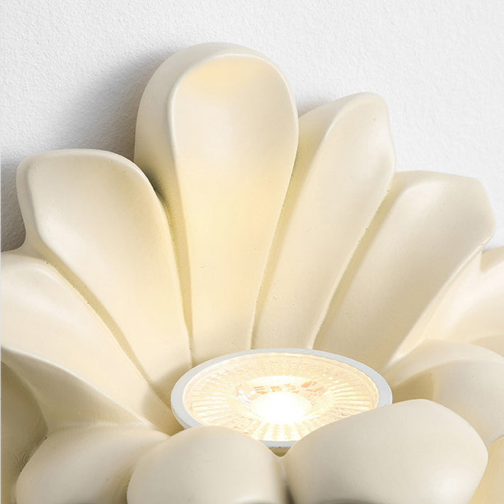 French Roman Column Carved Rose 1-Light Wall Sconce Lamp