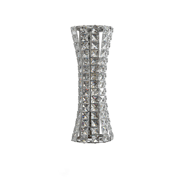 Crystal Steel Column H-curve 4/6 Light Wall Sconce Lamp