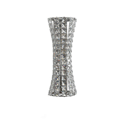 Crystal Steel Column H-curve 4/6 Light Wall Sconce Lamp