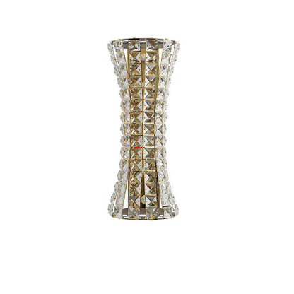 Crystal Steel Column H-curve 4/6 Light Wall Sconce Lamp