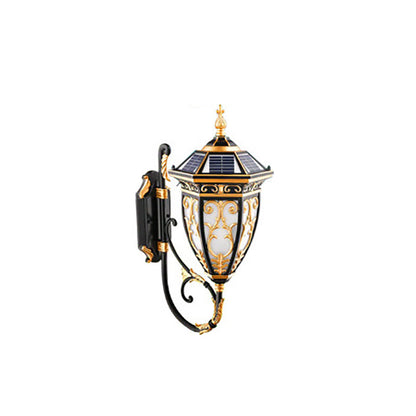 Solar Flower Mansion Pattern 1-Light LED Wall Sconce Lamp