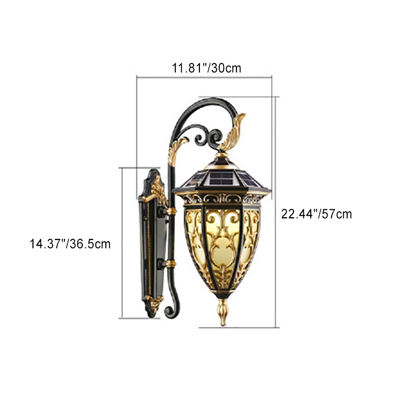 Solar Flower Mansion Pattern 1-Light LED Wall Sconce Lamp