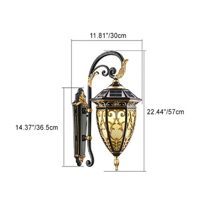 Solar Flower Mansion Pattern 1-Light LED Wall Sconce Lamp