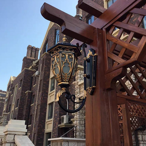 Solar Flower Mansion Pattern 1-Light LED Wall Sconce Lamp