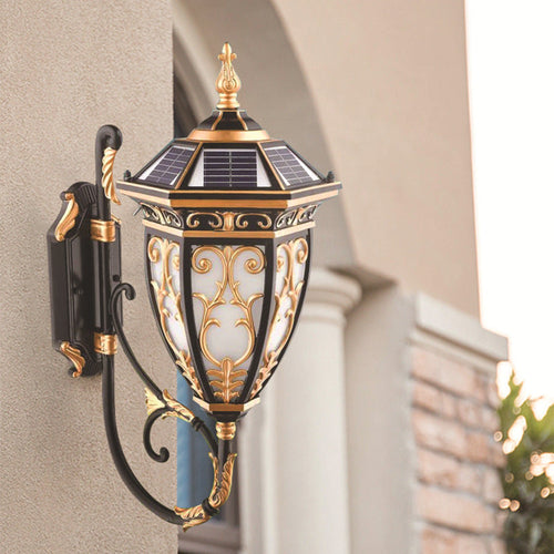Solar Flower Mansion Pattern 1-Light LED Wall Sconce Lamp