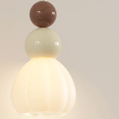 French Hardware Glass Floral Ball 1-Light Wall Sconce Lamp
